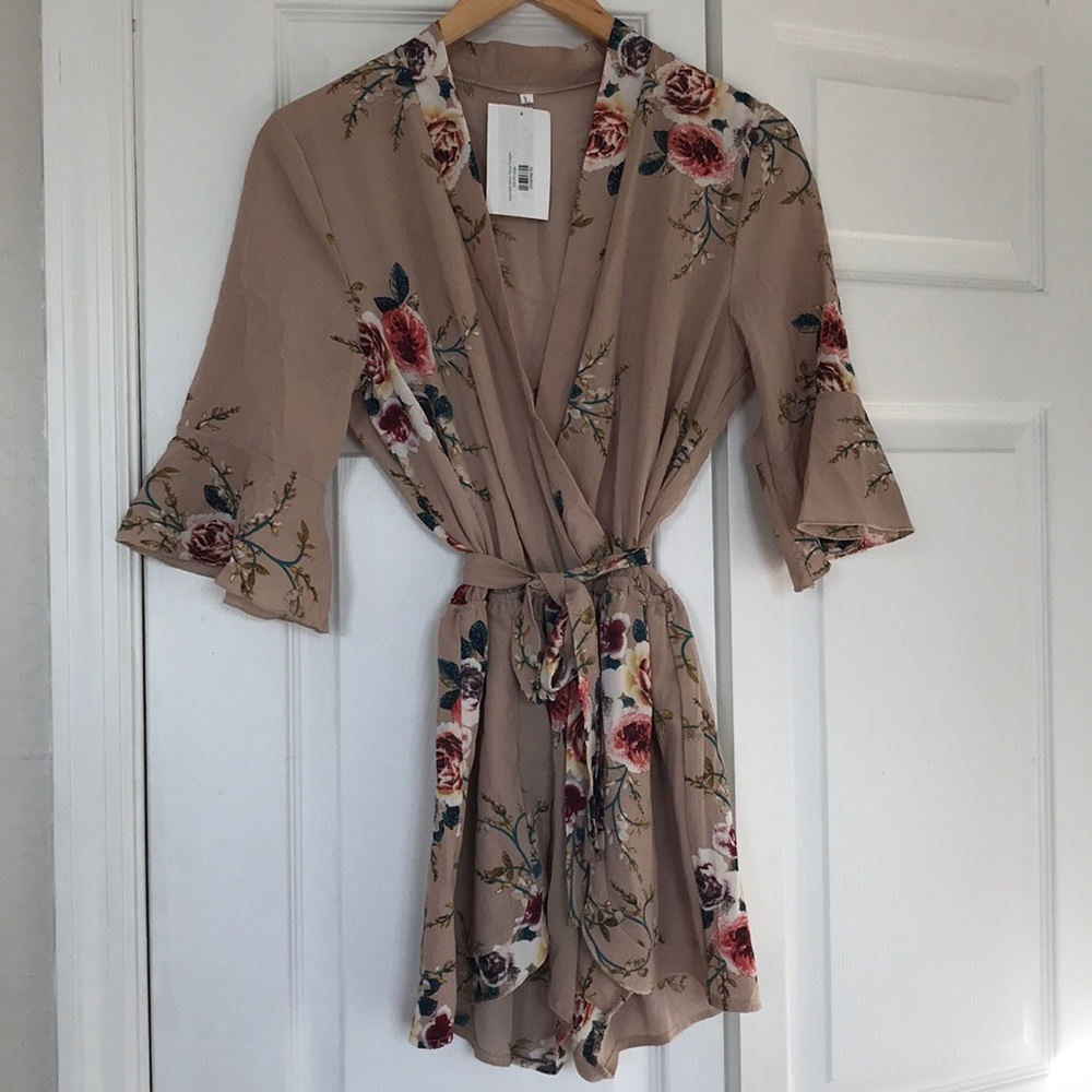 Blush Floral Romper
